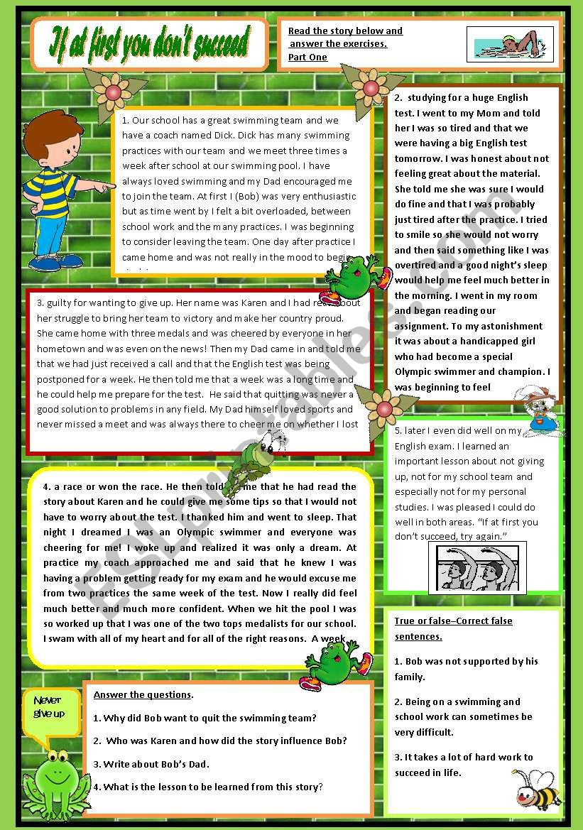 If At First You DonÂ´t Succeed- Part One