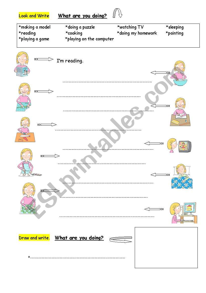 What are you doing? worksheet