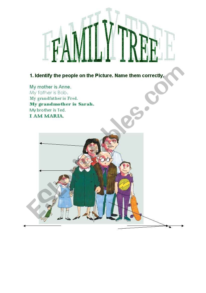 family Tree worksheet