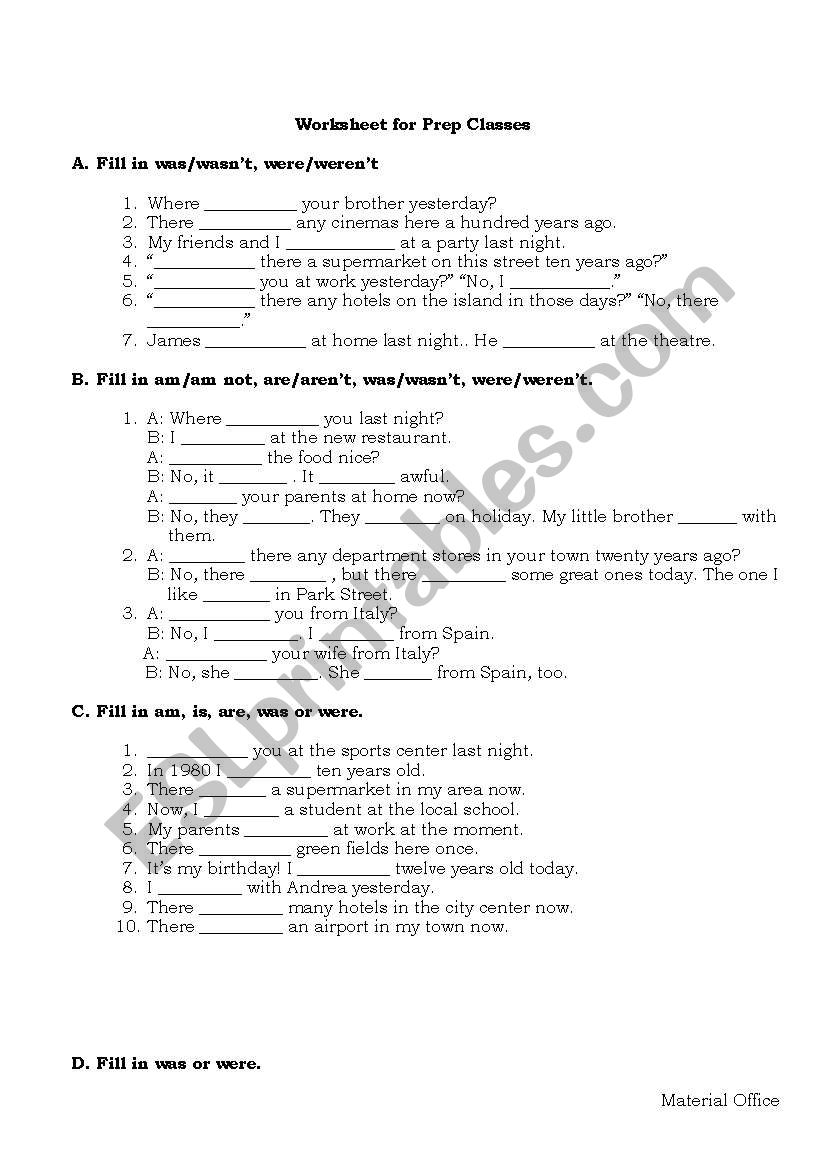 simple past worksheet