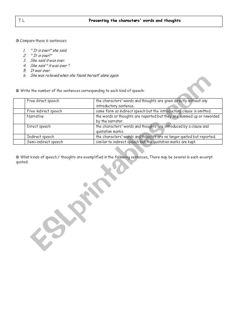 Figures of speech worksheet