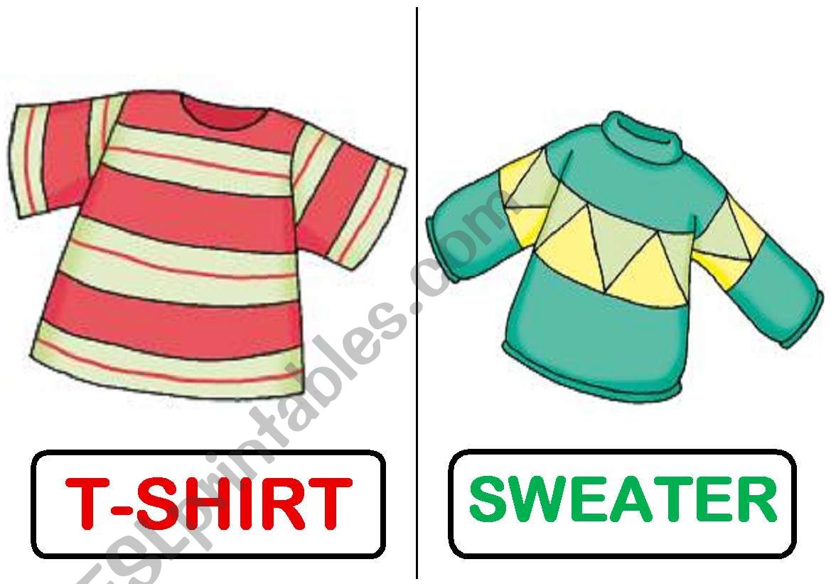 CLOTHES worksheet