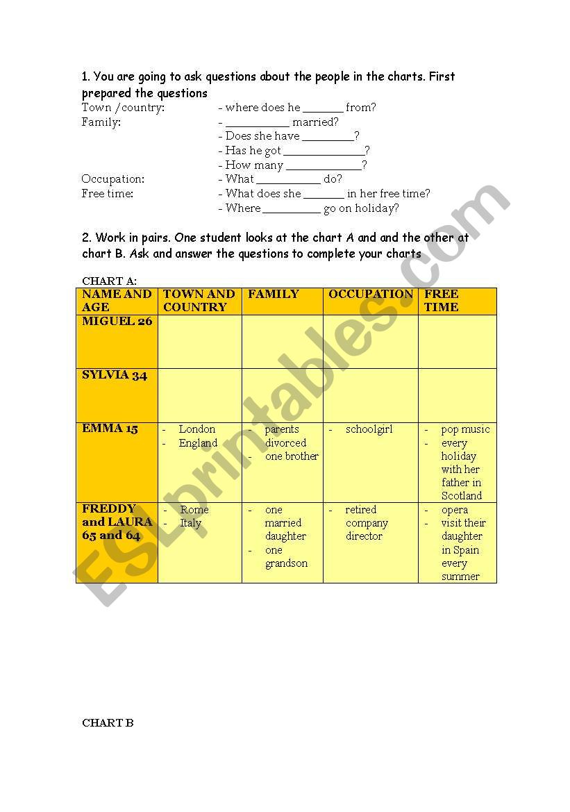 Introducing people worksheet