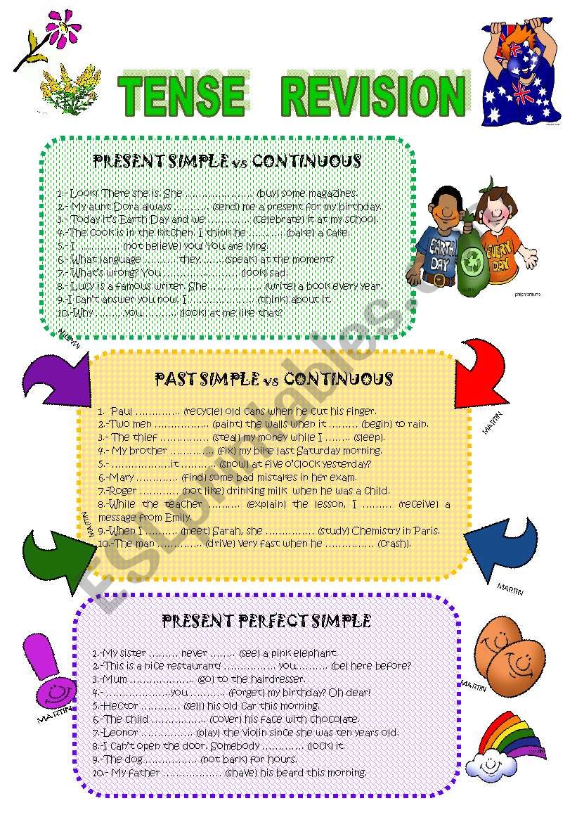 TENSE REVISION worksheet