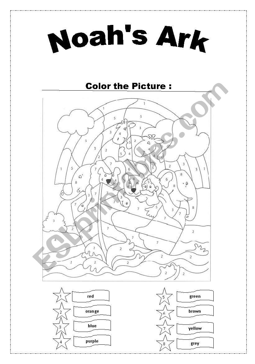 Noahs Ark worksheet