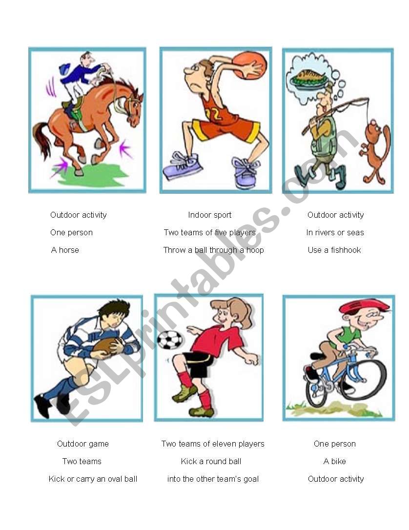 sports worksheet