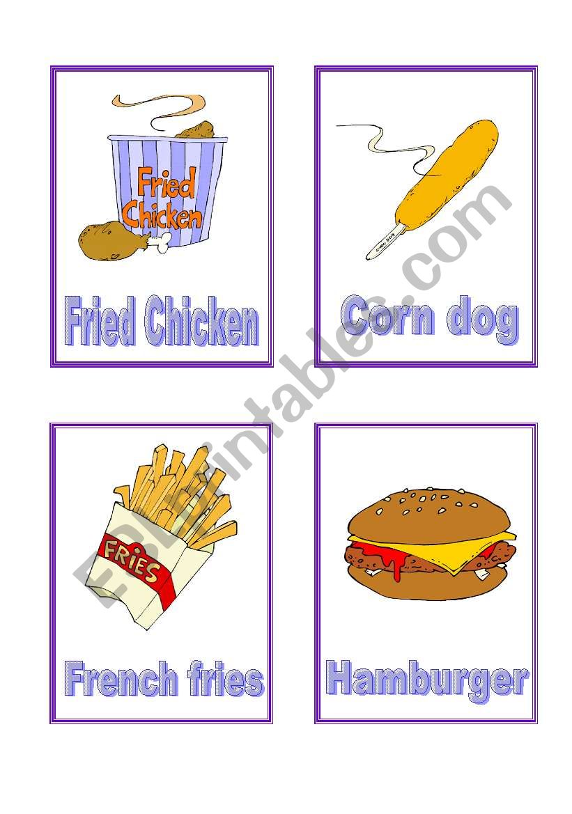 Food Part 2 worksheet