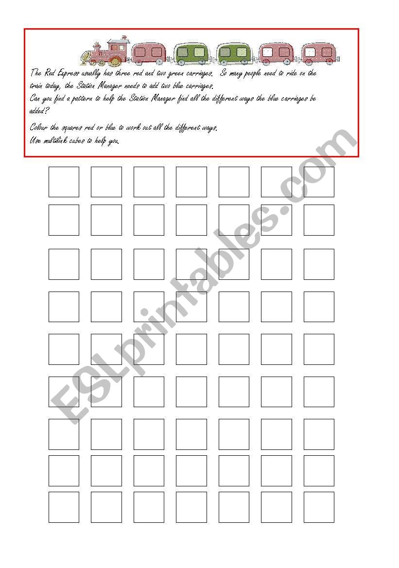 Problem solving worksheet