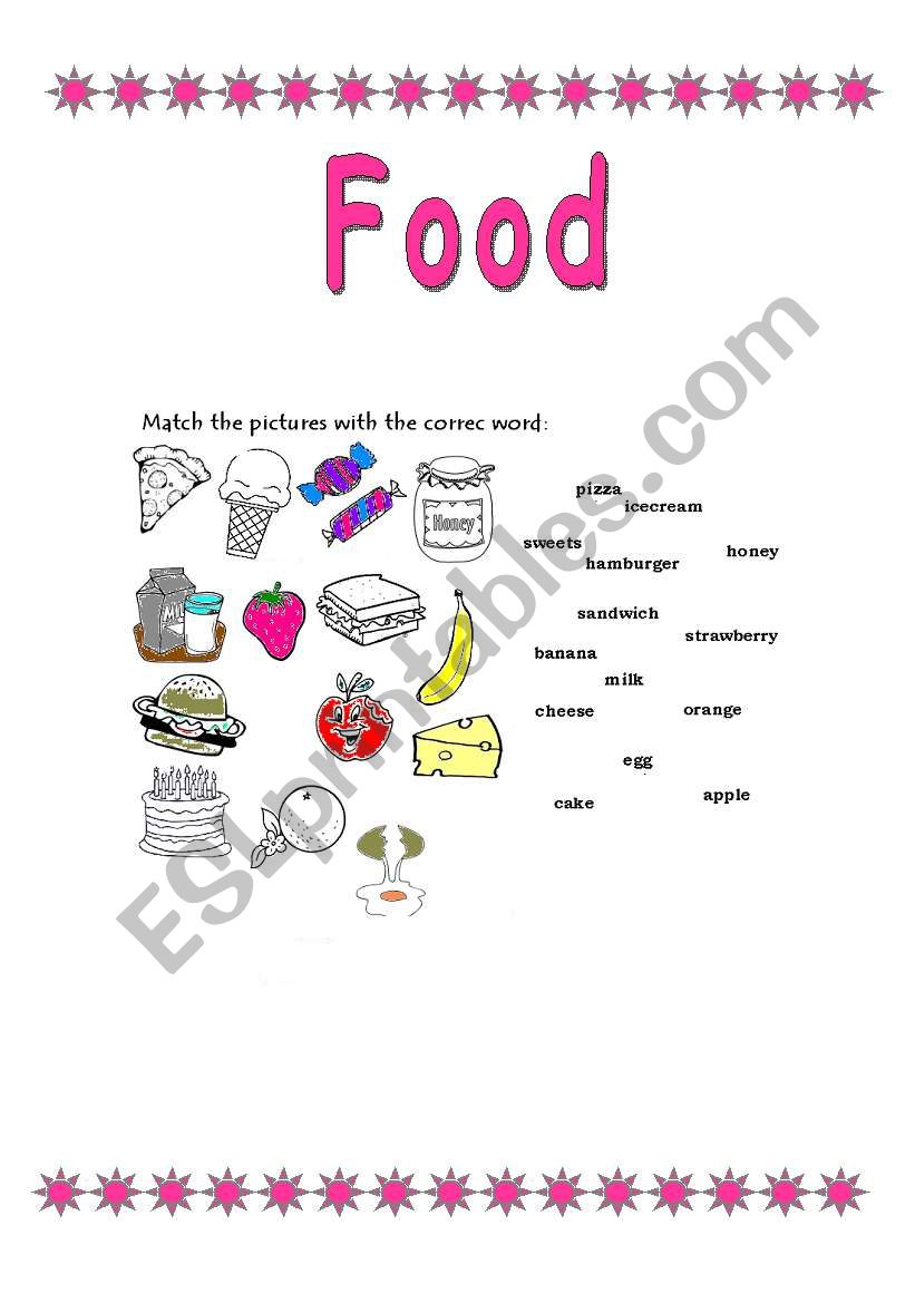 Food worksheet