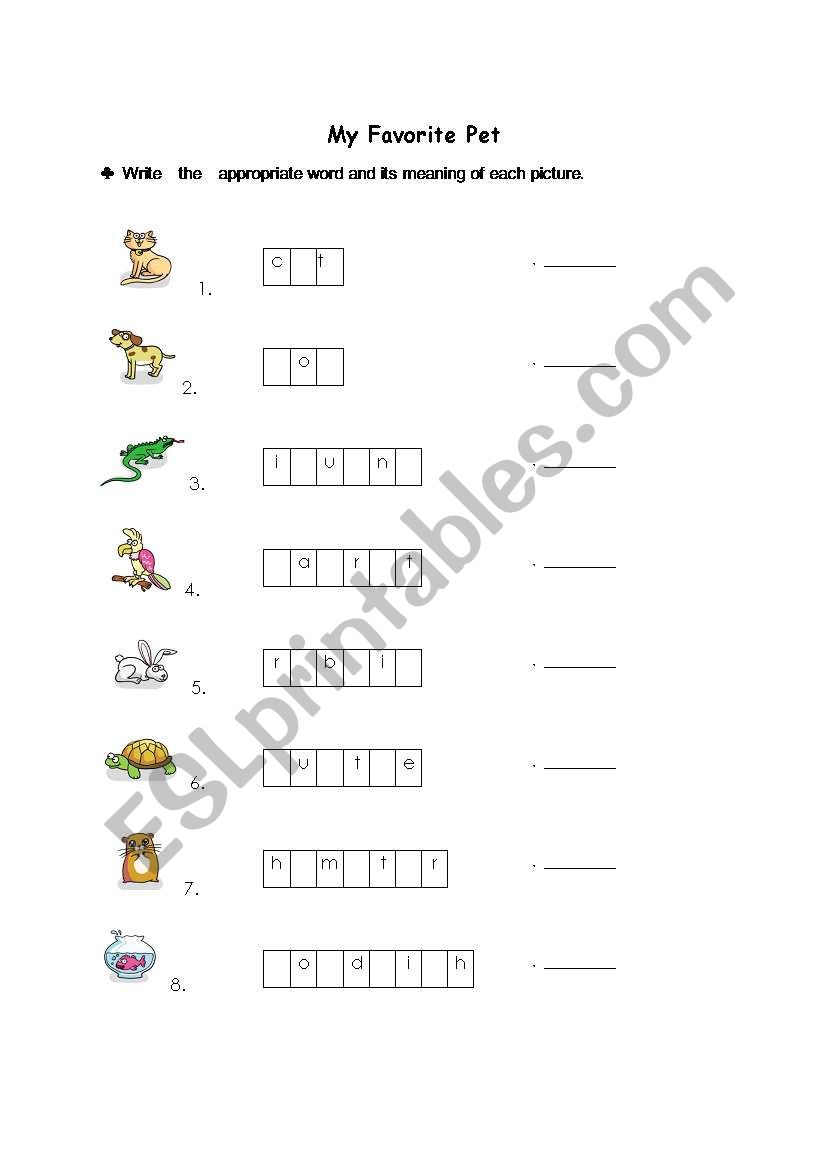 word puzzle worksheet