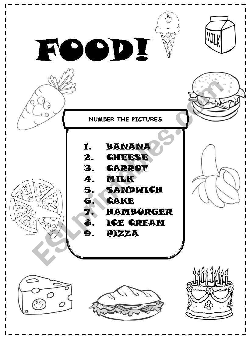 Food worksheet