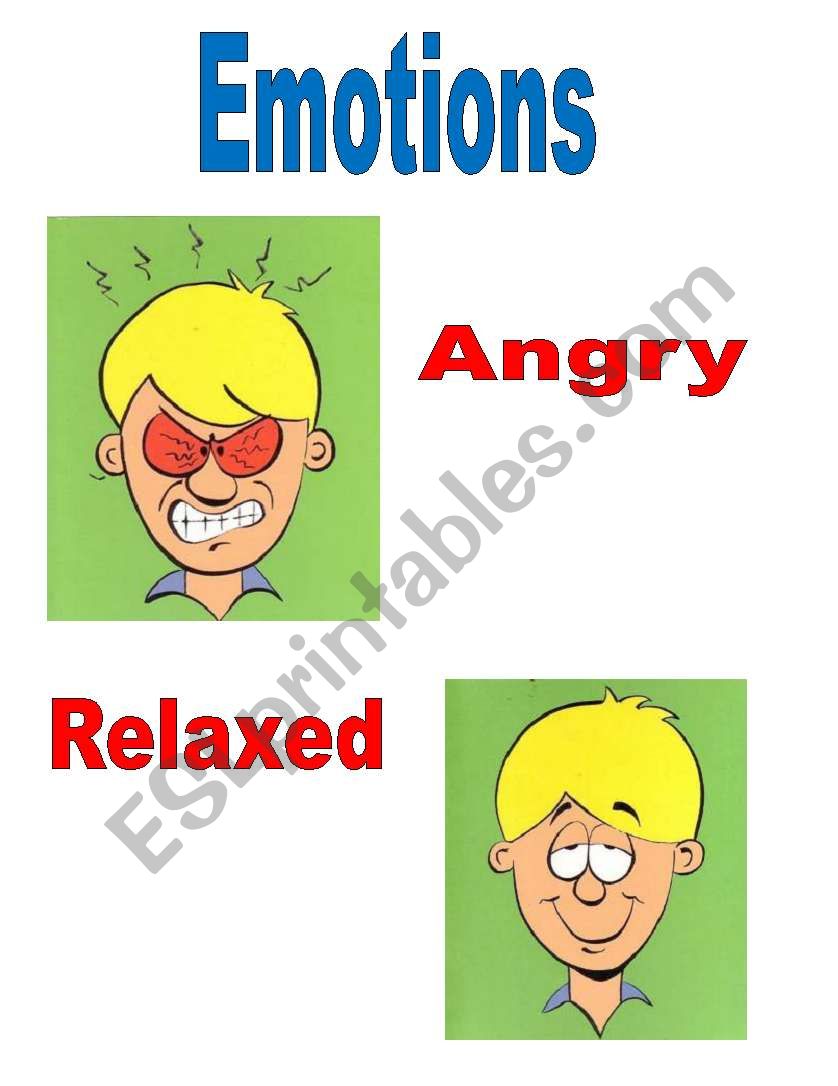 Emotions worksheet