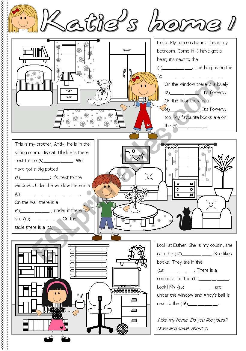 Katies home 1 worksheet