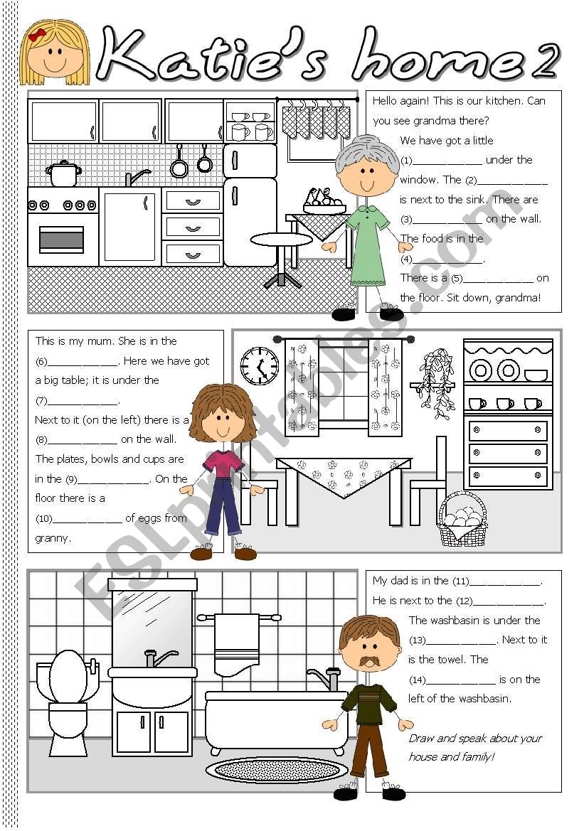 Katies home 2 worksheet