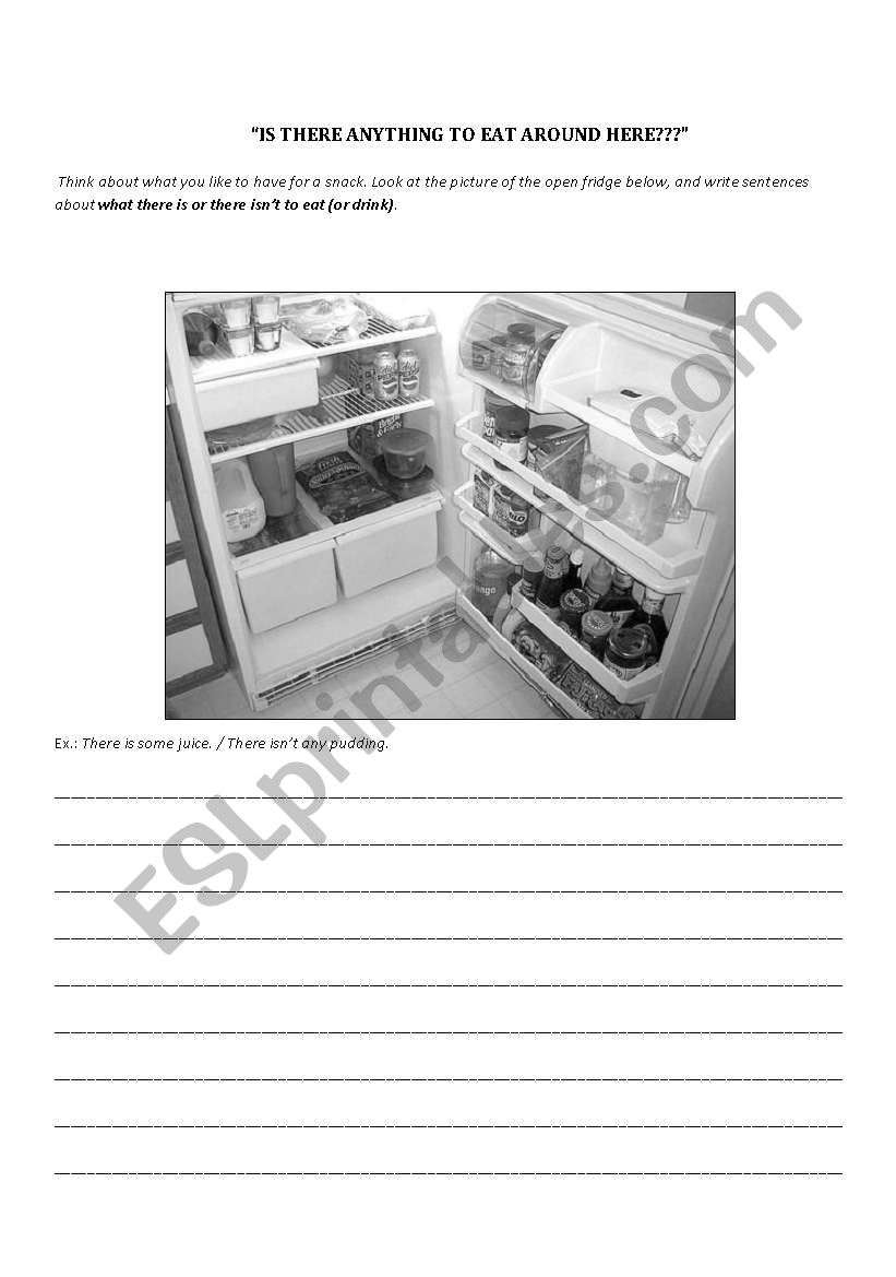 Food worksheet