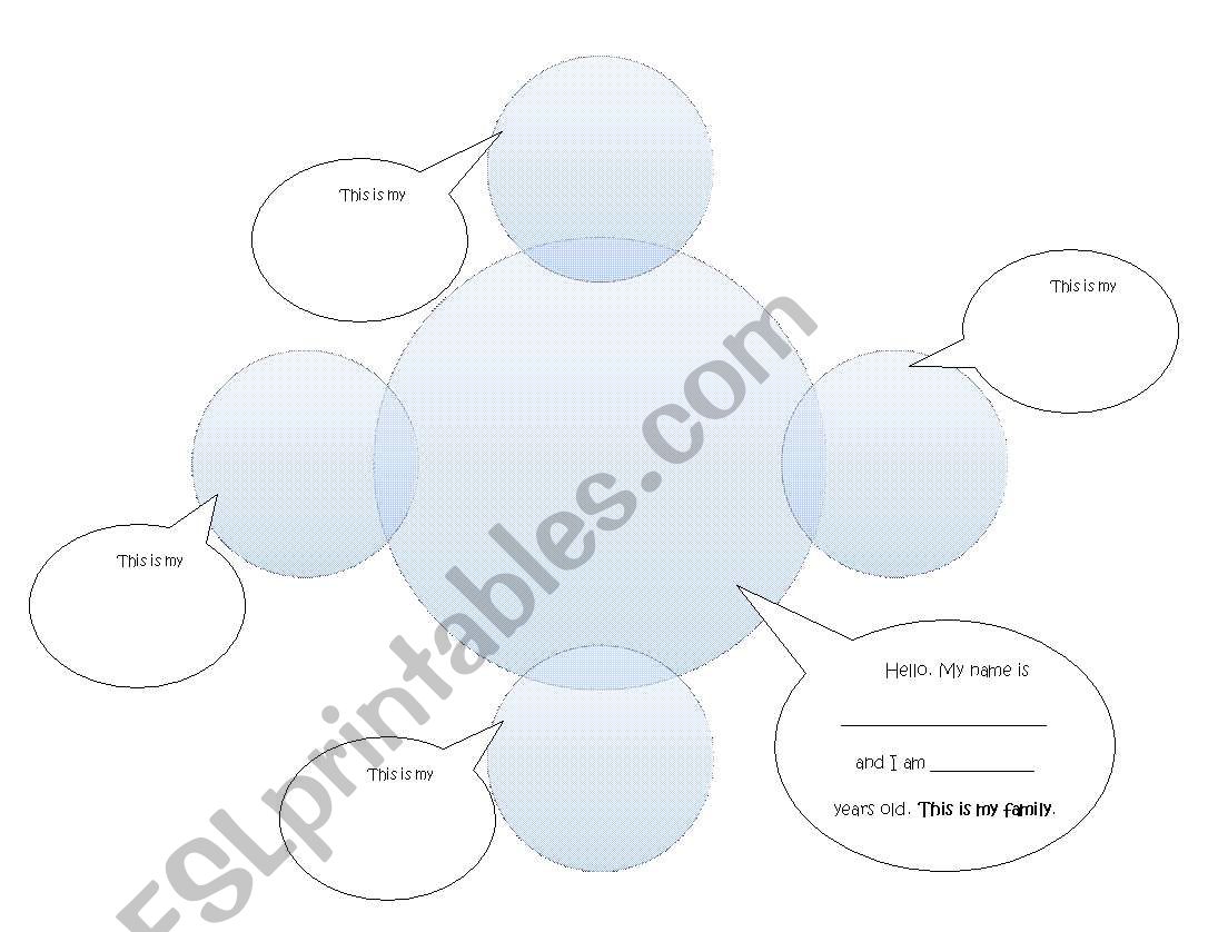 My Family worksheet