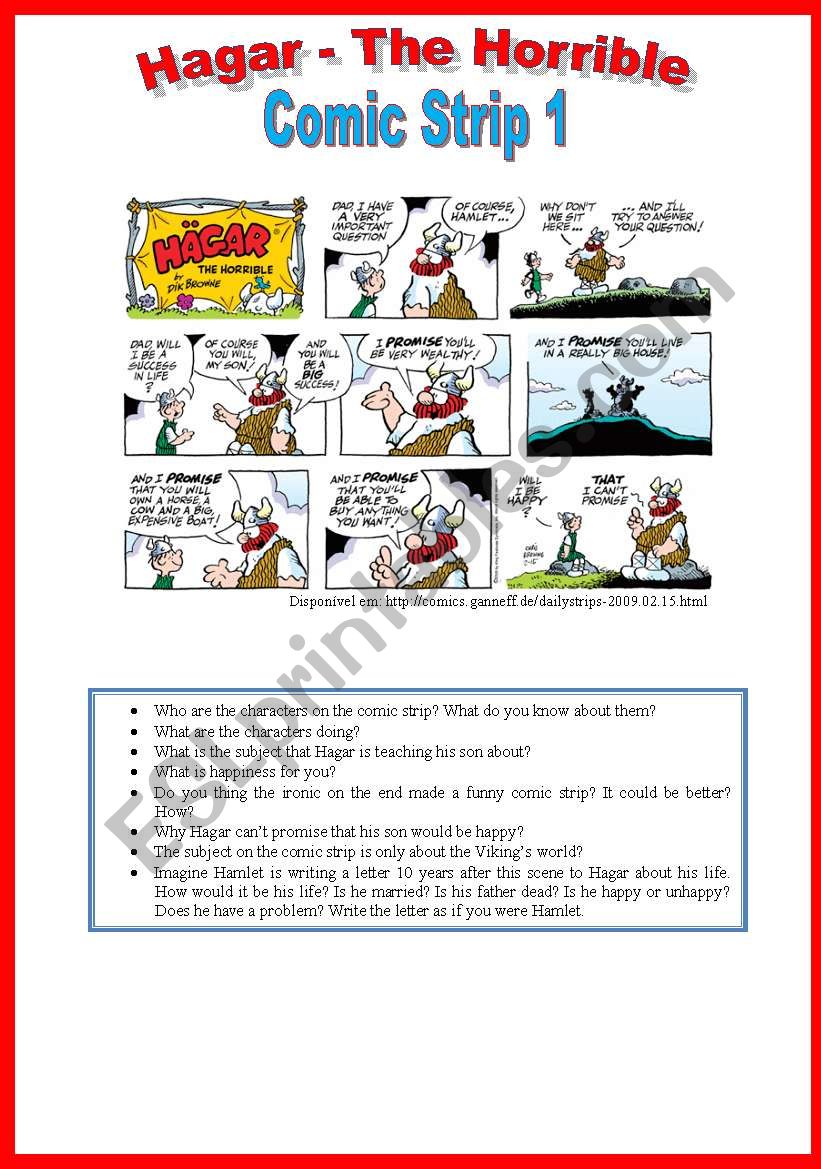 Hagar - Comic Strip 1 worksheet