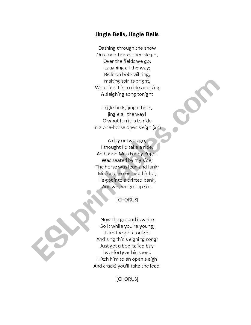 X-mas songs worksheet