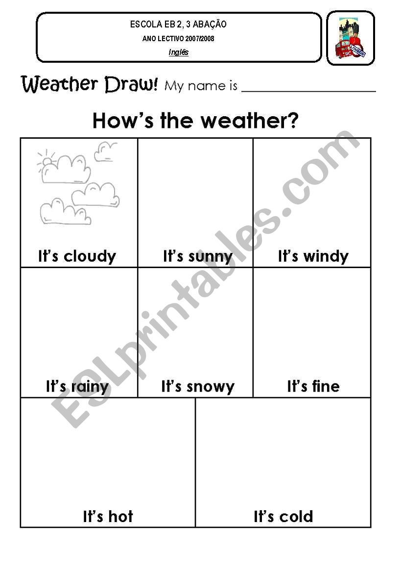 Whats the weather like? worksheet