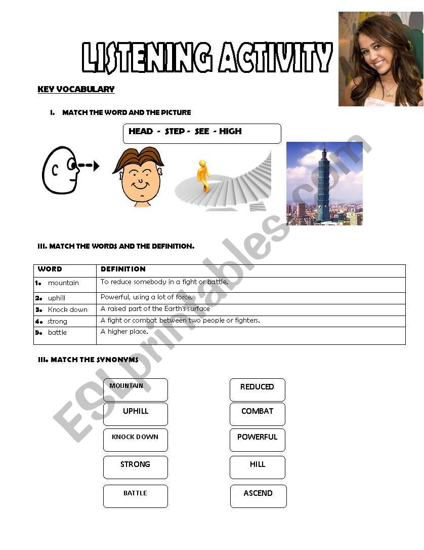 Listening Activity  worksheet