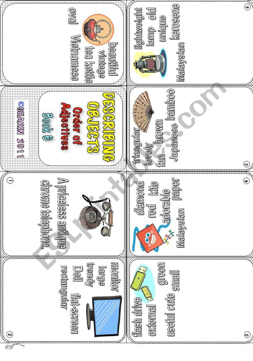 Describing Objects - Order of Adjectives - Book 6