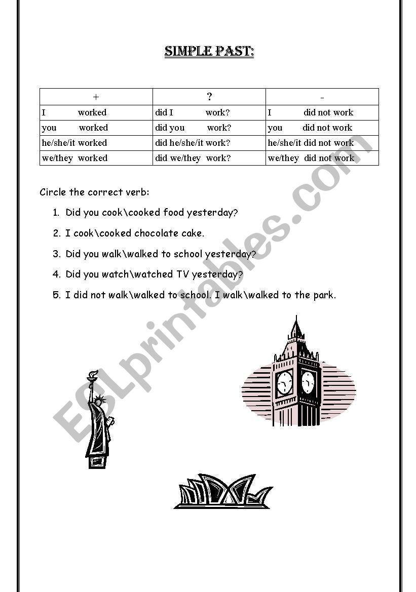 past simple + pronunciation lesson