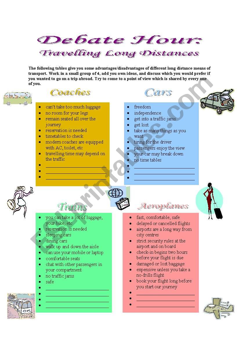 Debate Hour:  Travelling Long Distances