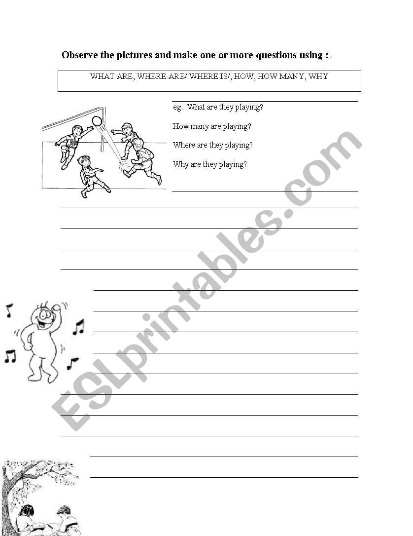 ACTIONS_MAKE QUESTIONS worksheet
