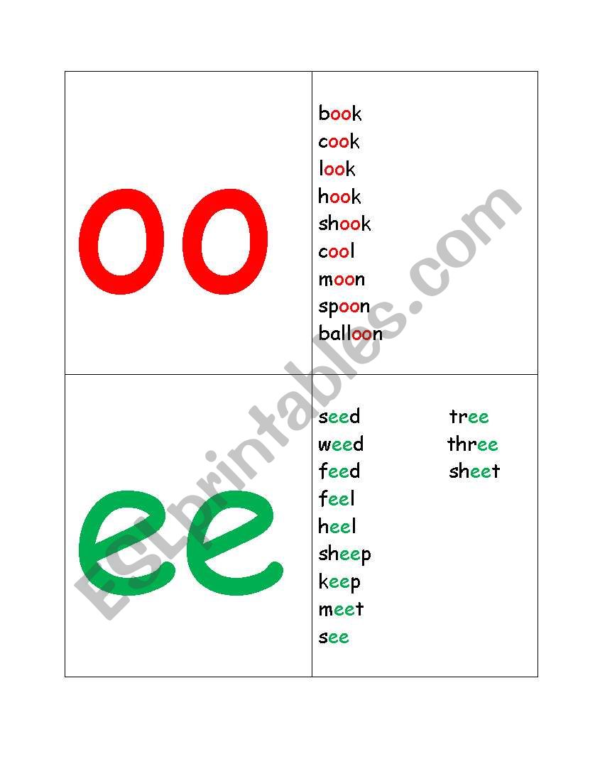 phonic flash and reading cards