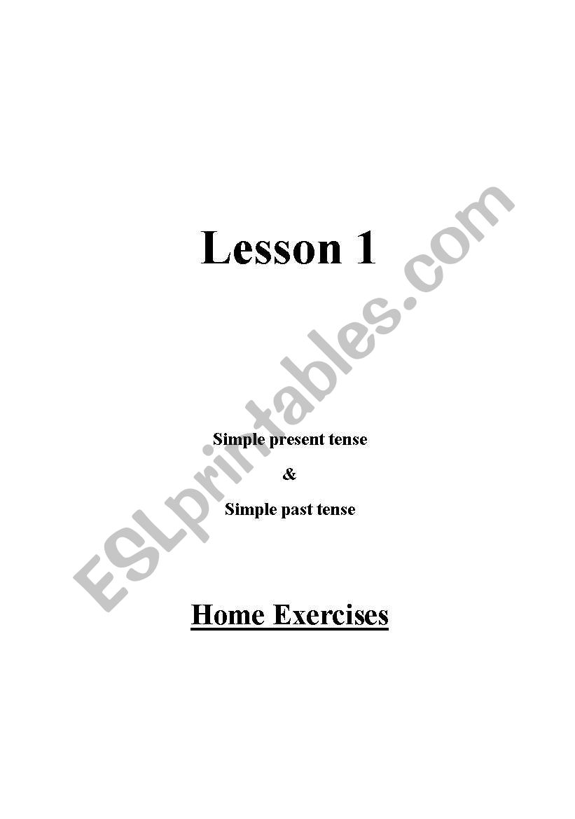 past tense exercise worksheet