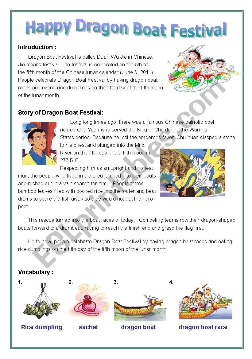 Dragon Boat Festival  worksheet