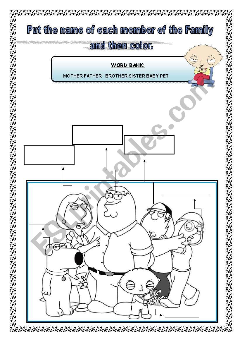 Family Theme  worksheet