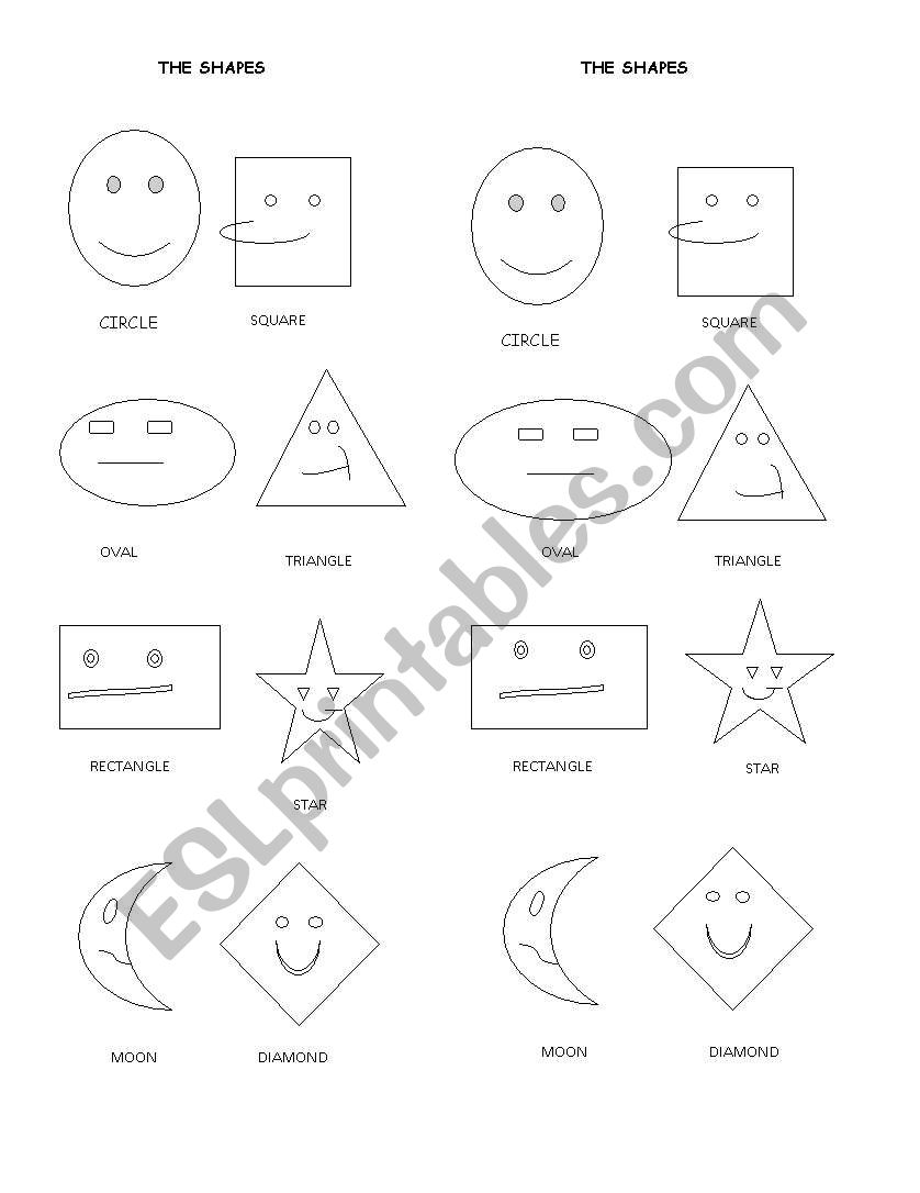 THE SHAPES worksheet