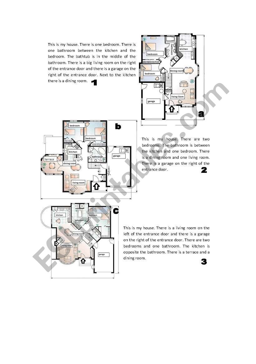 Place prepositions worksheet