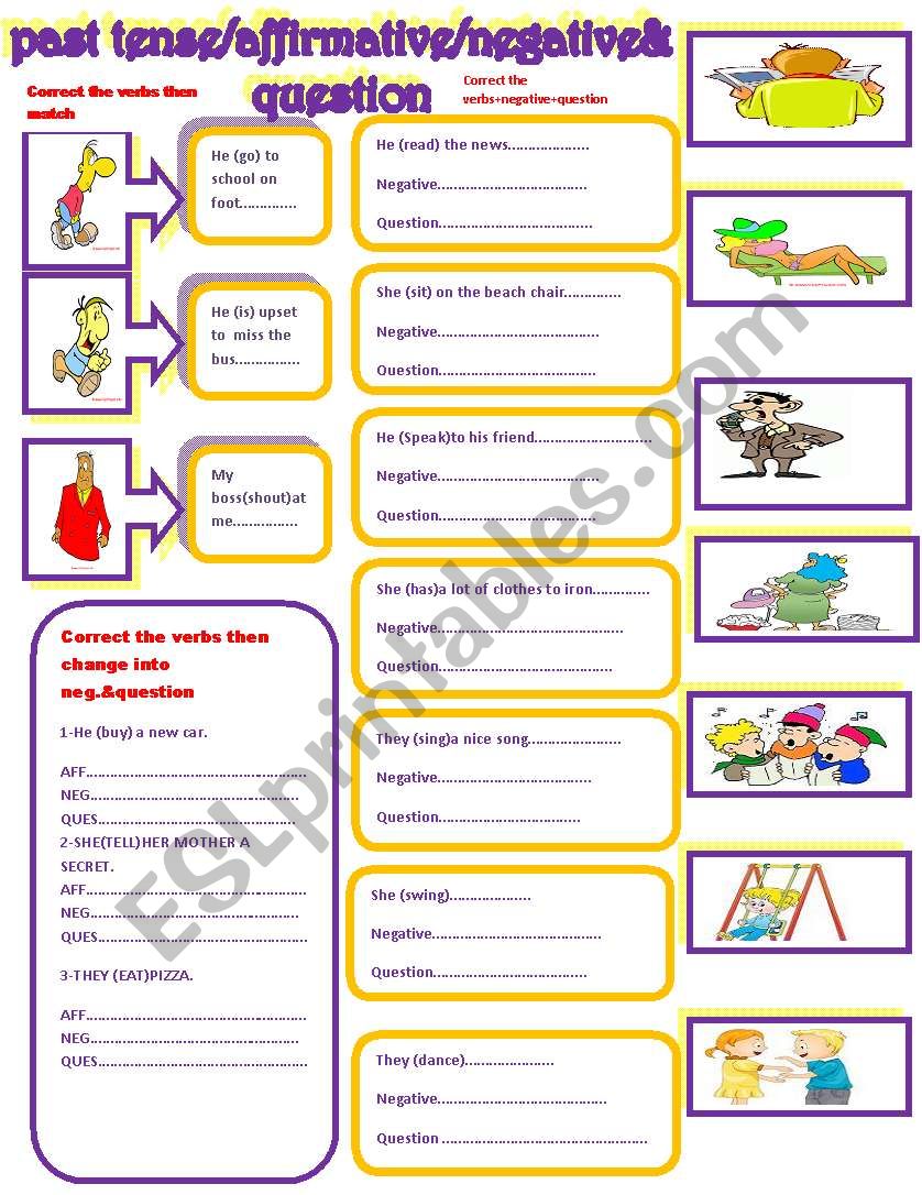 PAST TENSE worksheet