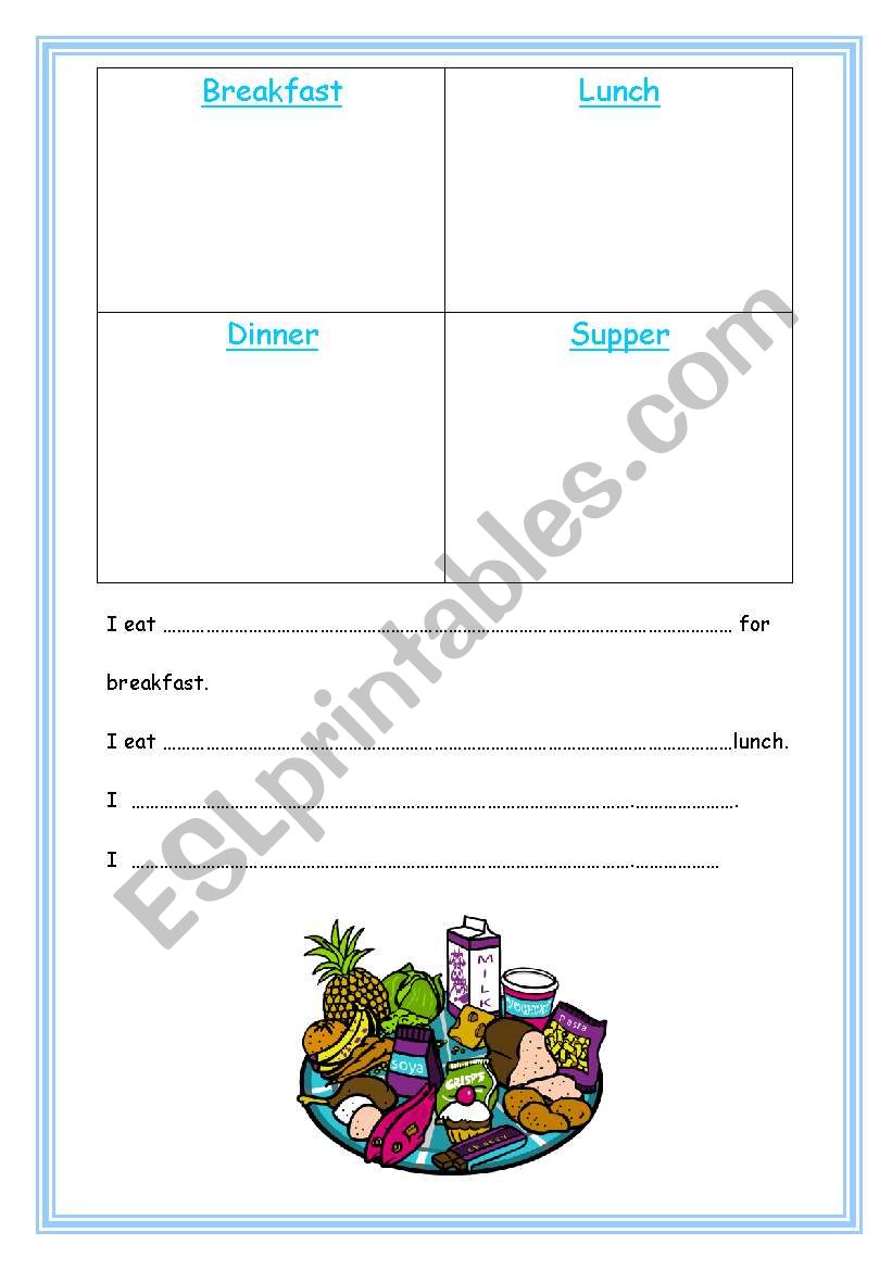 Food worksheet
