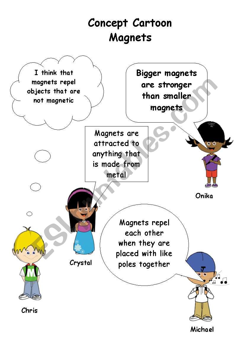 Magnets concept cartoon worksheet