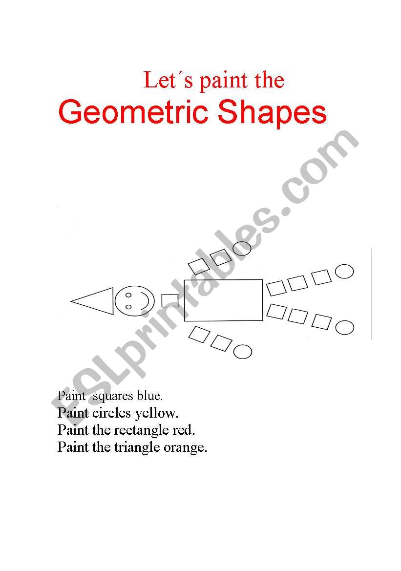 Geometric Shapes worksheet
