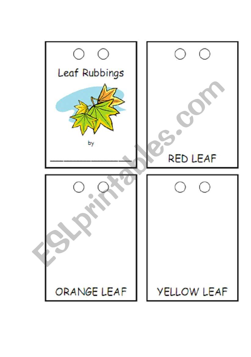 Color the Leaves worksheet