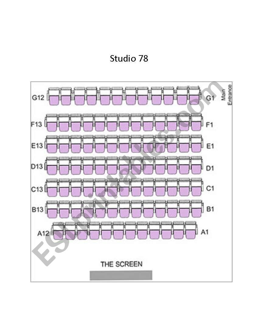 Going to the Movies worksheet