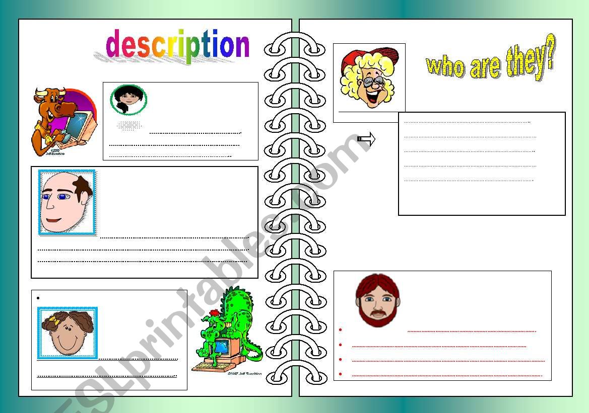 describing people worksheet