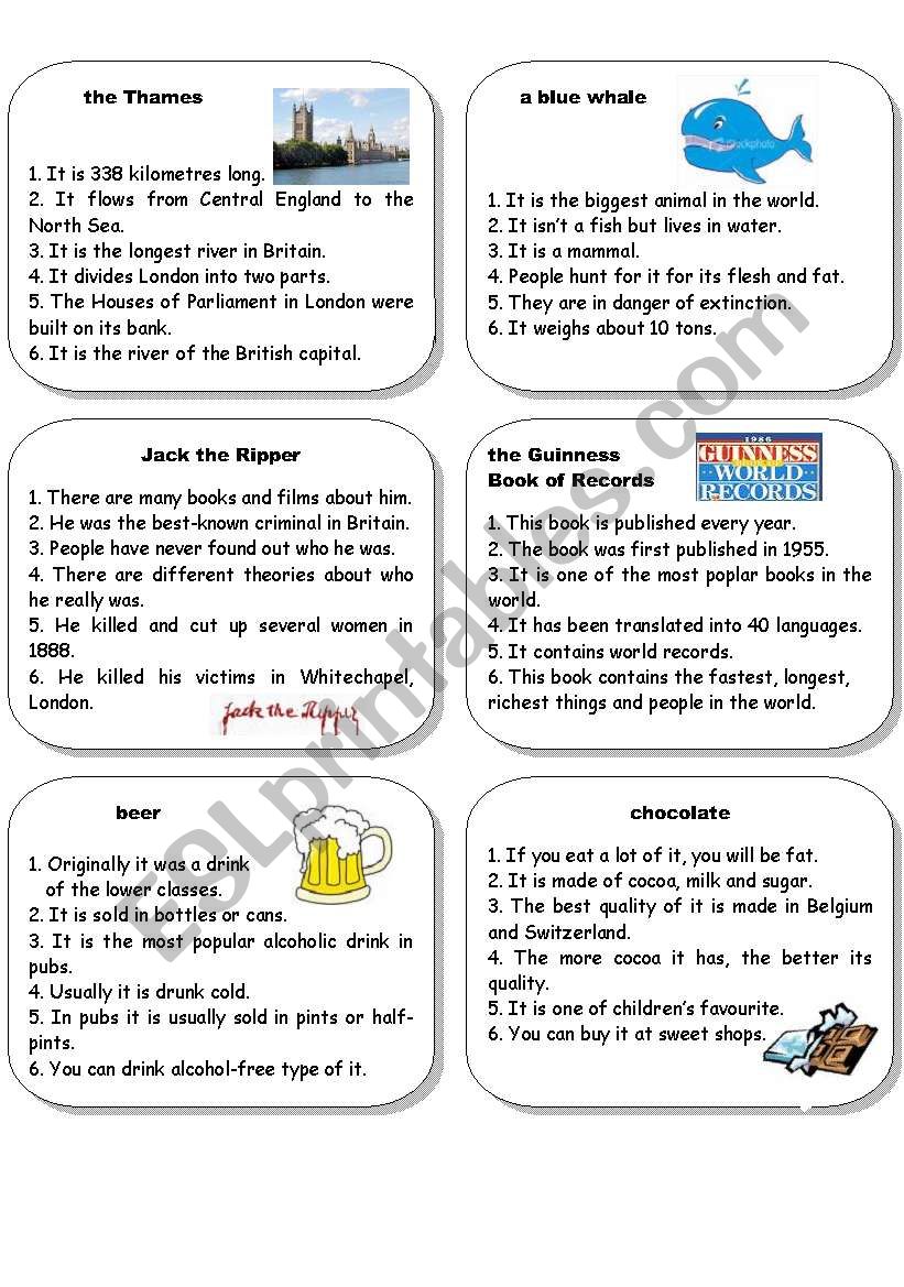 boardgame cards 7 worksheet