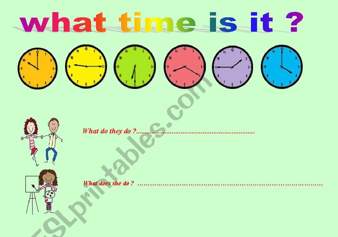 what time is it? worksheet