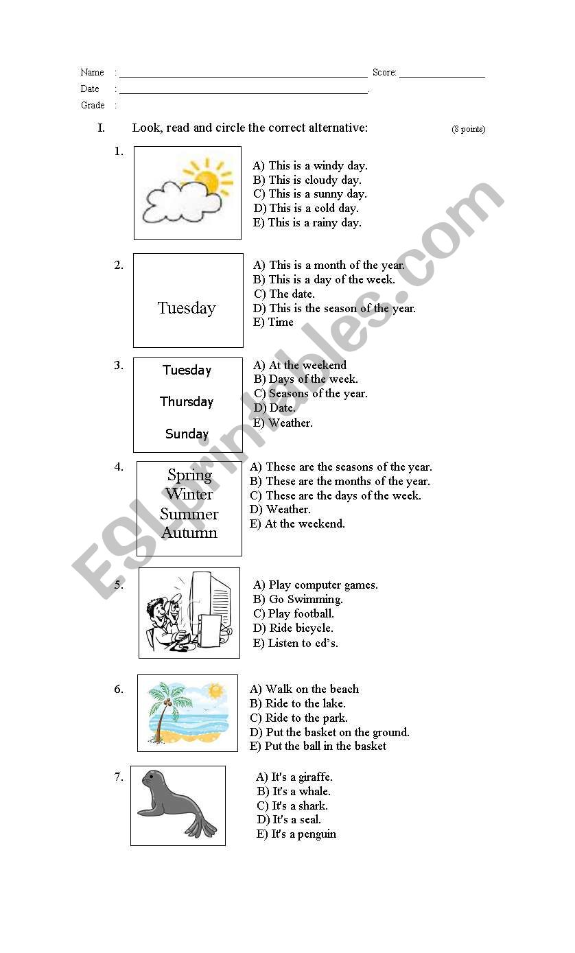 animals and past simple worksheet
