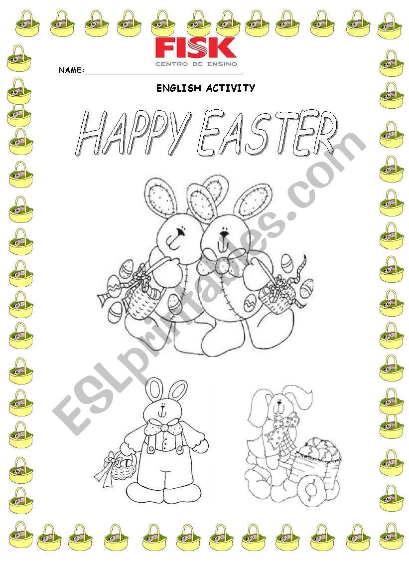 Easter rabbits worksheet