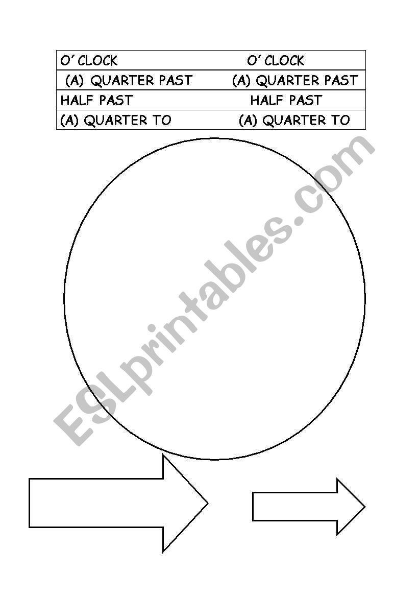 The time worksheet