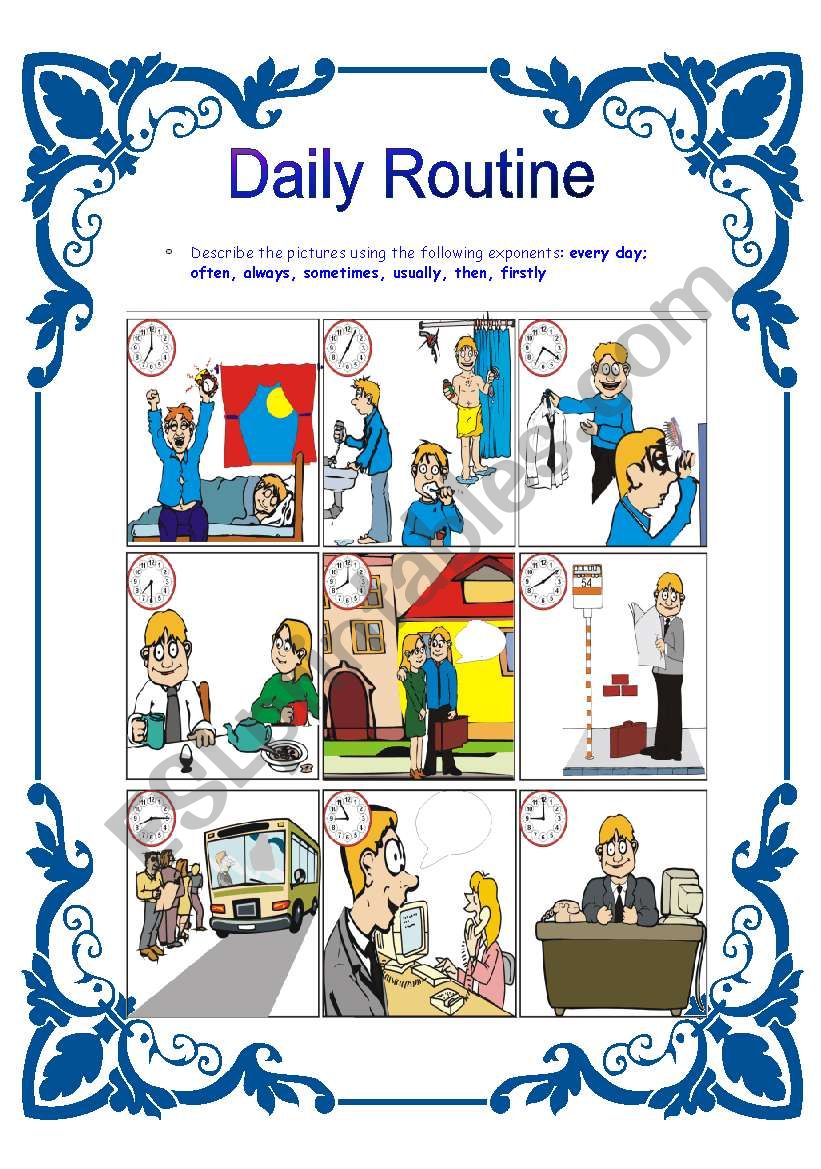 Daily Routines/ Frenquency adverbs 