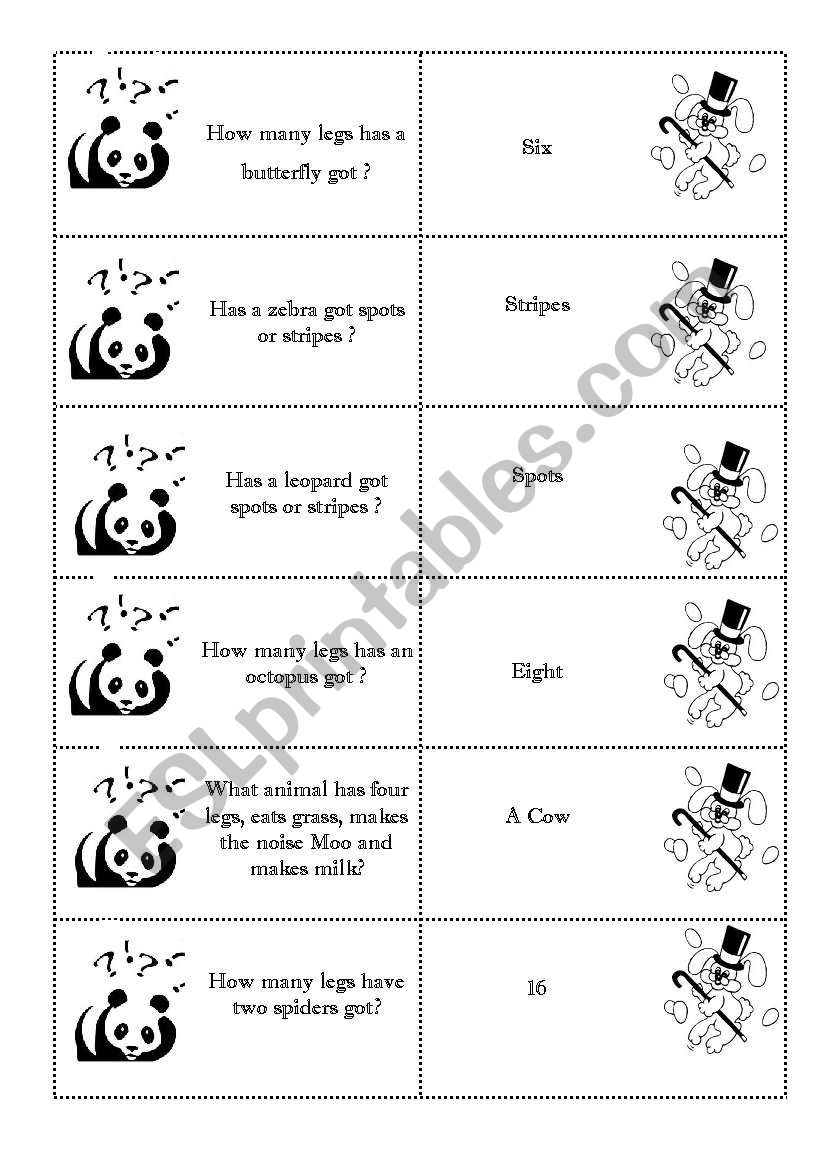 trivia quiz for children worksheet