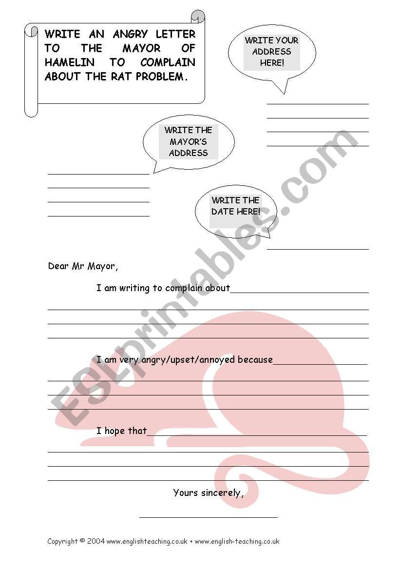 pied paper worksheet