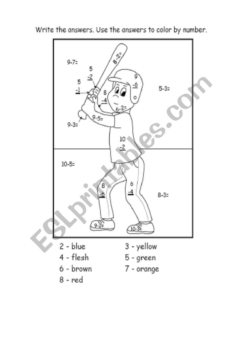 Count and color worksheet